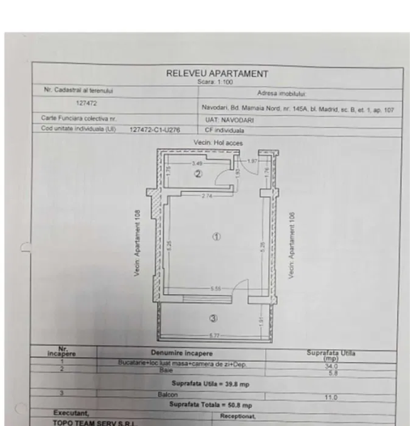 Studio 40 m² cu vedere la mare – AXXIS Nova, Mamaia Nord