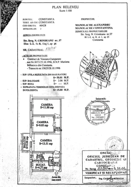 Apartament 2 camere, 50 m² – KM 5, Constanța